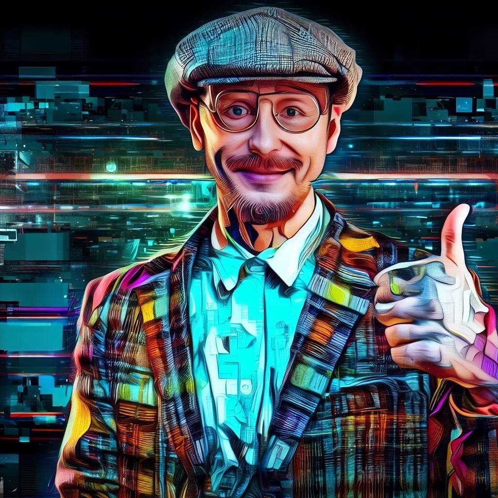 Digitalisierung ist großartig - Bild mit einem Hipster.