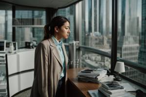 Hinweisgeberschutzgesetz -eine Frau im Büro